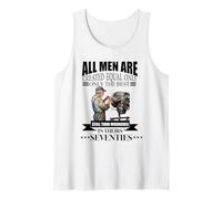 Todos los Hombres Son Creados Llaves de Giro Iguales en los años Setenta y 70 Camiseta sin Mangas