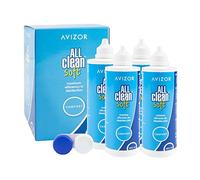 Todos los limpiar 4 x 350 ml Avizor suave para lentes de contacto caso