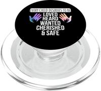 Todos los niños merecen ser amados Conciencia de Cuidado de crianza PopSockets PopGrip para MagSafe