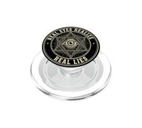 Todos los Ojos Que Ven los Ojos Reales se Dan Cuenta de mentiras Anti conspiración PopSockets PopGrip para MagSafe