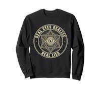Todos los Ojos Que Ven los Ojos Reales se Dan Cuenta de mentiras Anti conspiración Sudadera