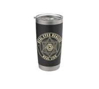 Todos los ojos que ven los ojos reales se dan cuenta de mentiras anti conspiración Vaso térmico de acero inoxidable de doble pared