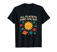 Todos los Planetas orbitan un Sol Diversidad Unidad Gráfico Camiseta