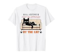 Todos los visitantes deben ser aprobados por el gato Camiseta