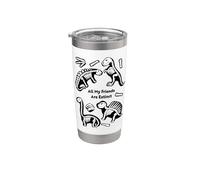 Todos mis amigos están extintos Vaso térmico de acero inoxidable de doble pared