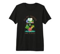 Todos mis Amigos Son Plantas Camiseta Premium