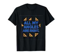 Todos mis ángulos Son correctos Matemáticas Geometría Stem Novedad Camiseta