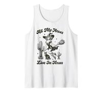 Todos mis hechizos Viven en Texas Halloween Witch Camiseta sin Mangas