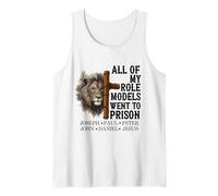Todos mis Modelos a Seguir fueron a la cárcel Jesús Christian Faith Camiseta sin Mangas