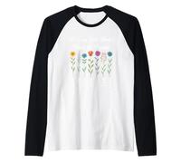 Todos mis Modelos a Seguir fueron a prisión Jesús Floral Christian Camiseta Manga Raglan