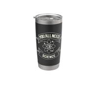 Todos necesitan ciencia E-School Science Funny Teacher Vaso térmico de acero inoxidable de doble pared