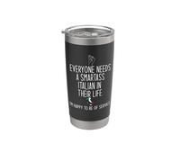 TODOS NECESITAN UN ITALIANO INTELIGENTE EN SU VIDA Italia Meme Vaso térmico de acero inoxidable de doble pared