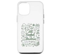 Todos reservados para Christmas Holiday Reader Bookish Doodle Carcasa para iPhone 12/12 Pro