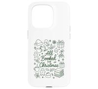 Todos reservados para Christmas Holiday Reader Bookish Doodle Carcasa para iPhone 15 Pro