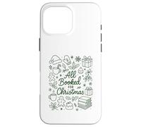 Todos reservados para Christmas Holiday Reader Bookish Doodle Carcasa para iPhone 16 Pro MAX