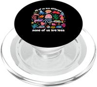 Todos Somos Diferentes Ninguno de Nosotros es Menos Conciencia sobre el Autismo PopSockets PopGrip para MagSafe
