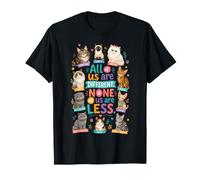 Todos Somos Diferentes Ninguno de Nosotros es Menos Consciente del Autismo Camiseta