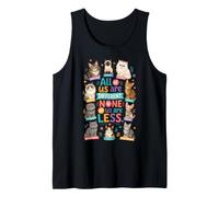 Todos Somos Diferentes Ninguno de Nosotros es Menos Consciente del Autismo Camiseta sin Mangas