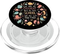 Todos Somos Diferentes, Pero en Esta Escuela nadamos Todos Juntos PopSockets PopGrip para MagSafe