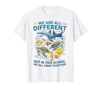 Todos Somos Diferentes Pero nadamos Juntos Escuela Ocean VBS Camiseta