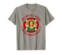 Todos somos iguales - Arte de protesta bilingüe de justicia inmigrante Camiseta