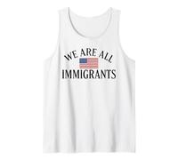 Todos somos inmigrantes | Derechos humanos | No La Migra USA Flag Camiseta sin Mangas