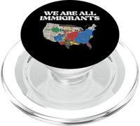 Todos Somos inmigrantes en EE. UU. Los Derechos del Mapa apoyan a Hombres, Mujeres y niños PopSockets PopGrip para MagSafe