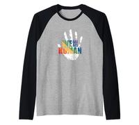 Todos Somos LGBT Humanos Camiseta Manga Raglan