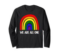 Todos Somos uno: Rainbow Pride Equality Unity Design Manga Larga