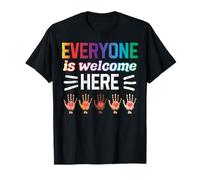 Todos Son bienvenidos aquí LGBT Pride Teacher Resist Women Men Camiseta