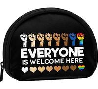 Todos Son bienvenidos aquí Pride LGBTQ Mujeres y niñas Lindo Monedero de Moda Cartera Bolsa Cambio Bolsa Llavero