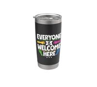 Todos son bienvenidos: diversidad e inclusión Vaso térmico de acero inoxidable de doble pared