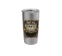 Todos suponen lo que quieren suponer Cita divertida Vaso térmico de acero inoxidable de doble pared