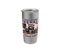 Todos ustedes eran salvajes pero yo discreta te amo fin de año escolar Vaso térmico de acero inoxidable de doble pared