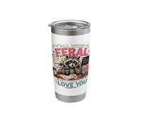 Todos ustedes eran salvajes pero yo discreta te amo fin de año escolar Vaso térmico de acero inoxidable de doble pared