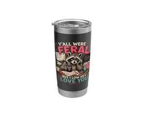 Todos ustedes eran salvajes pero yo discreta te amo fin de año escolar Vaso térmico de acero inoxidable de doble pared