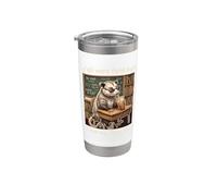 Todos ustedes eran salvajes pero yo soy discreto Te amo café helado de zarigüeya Vaso térmico de acero inoxidable de doble pared