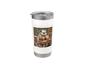 Todos ustedes eran salvajes pero yo soy discreto Te amo café helado de zarigüeya Vaso térmico de acero inoxidable de doble pared
