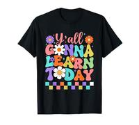 Todos van a aprender hoy colorido regreso a la escuela Camiseta