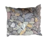 TODOSTONES Piedras Colores Variados decoración jardín tamaño 20-40 mm (1kG, Mix Stones)