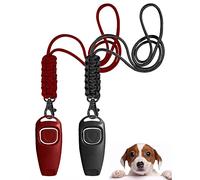 TODREMOU Silbato para Perros - Perros Profesionales, de Alta frecuencia, llamados a revisión-Dog Whistle-2 Unidad (Rojo)