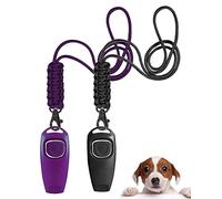 TODREMOU Silbato para Perros - Perros Profesionales, de Alta frecuencia, llamados a revisión-Dog Whistle-2 Unidad (Púrpura)