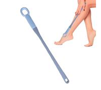 Toe Cleaning Brush - Long Handle Foot Scrubber with Silicone Bristles