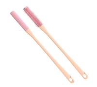 Toe Scrubber Brush - 15.75 Inch Foot Scrubber | Silicone Toe Brush - Deep Cleaning Massage Tool for Feet and Dead Skin Removal Includes a 40cm Handle for Easy Reach in the Shower