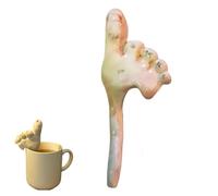 Toe-Tal Straw - The Weirdest Way To Sip Your Drink, Funny Realistic Ceramic Toe Shaped Straw, Reusable Handmade Novelty Drinking Stick, Easy To Clean, Collectors of The Unusual (1PCS)
