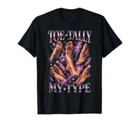 Toe Tally My Type Foot Funny Camiseta