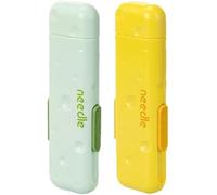 TOEECY 2 Piezas Enhebrador Automático Portátil Multifuncional Tres Uno Enhebrar Agujas Cortador Hilo Almacenamiento Magnético Herramienta Costura