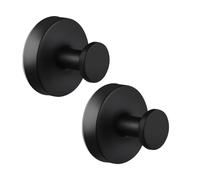 TOEECY 2 Piezas Ganchos Ventosa de Vacío Redondos para Baño Cocina Acero Inoxidable Colgadores Sin Taladrar Impermeables Soportes Multiusos para Toallas Pared