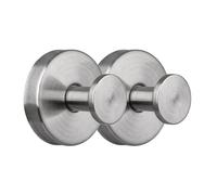 TOEECY 2 Piezas Ganchos Ventosa de Vacío Redondos para Baño Cocina Acero Inoxidable Colgadores Sin Taladrar Impermeables Soportes Multiusos para Toallas Pared