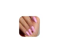 TOEECY 24 Piezas Uñas Postizas Colores Sólidos Redondas Cortas Uñas Cortas de Gel Press on Nail Suave y Brillante con Herramientas para Damas
